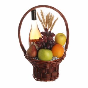 Wine and Fruit Gift basket